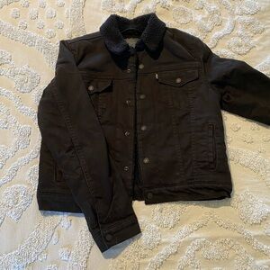 Levi's Unisex Black Sherpa Jacket